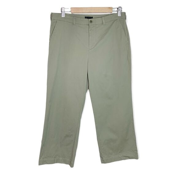 ATM Cropped Boyfriend Pant in Faded Sage - Picture 3 of 13